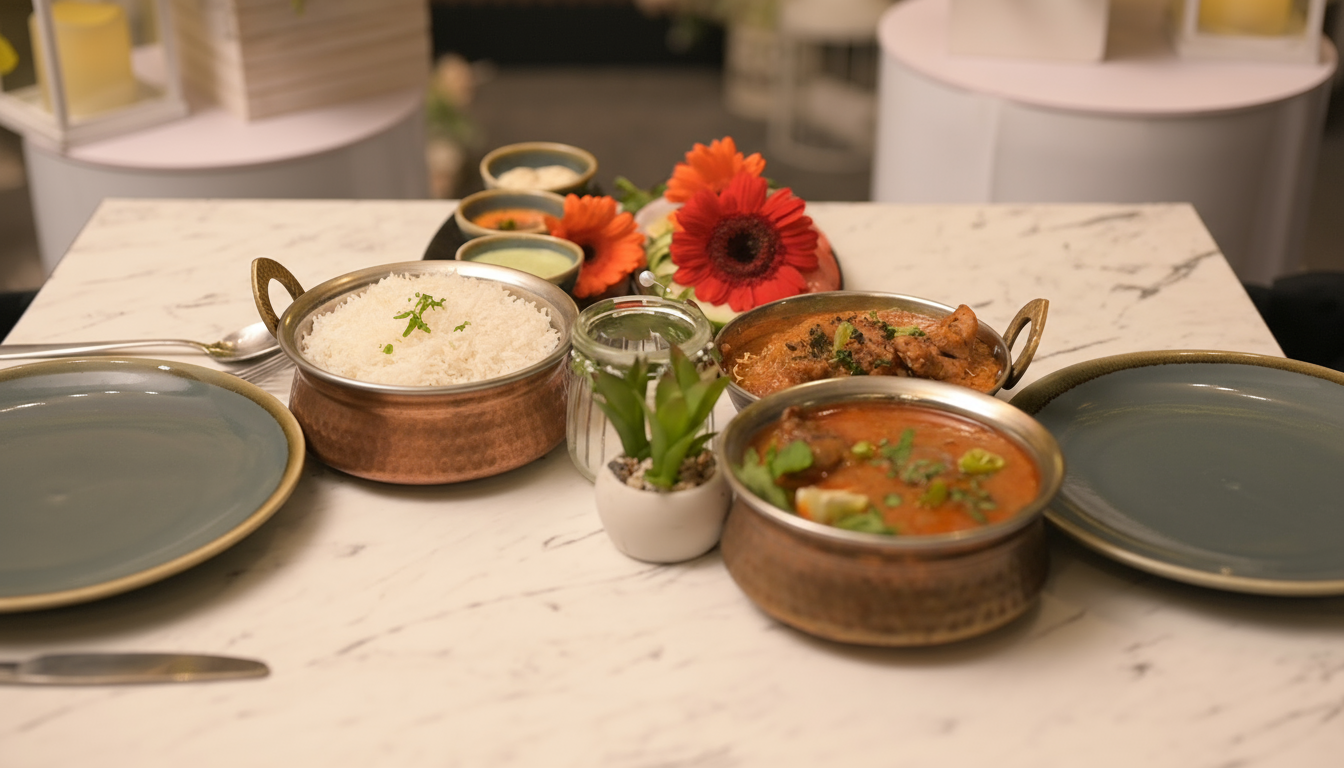 Signature charcoal grill dish from 47 Restaurant